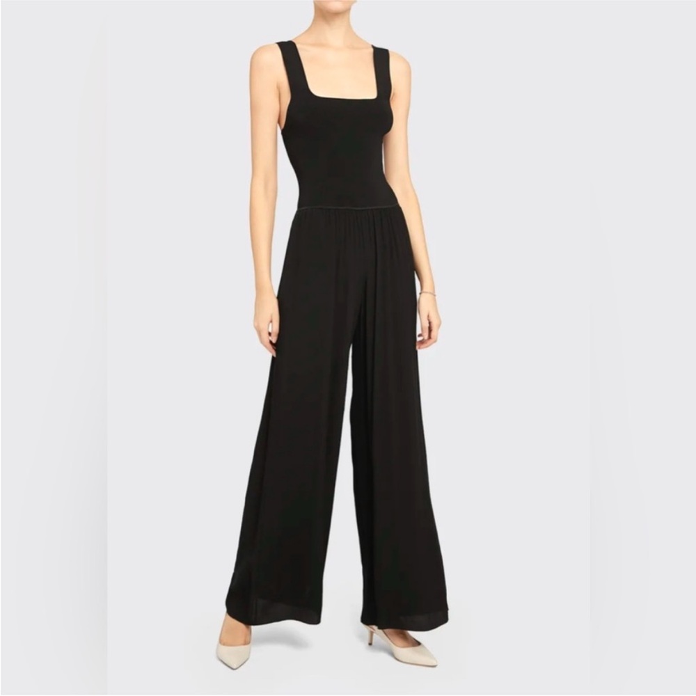 Theory Black Sleeveless Jumpsuit